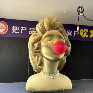 カスタムインフレータブルガールエレガントな女性吹く泡人形漫画マスコット女の子キャラクター広告インフレータブルガールモデル - Product Image 3