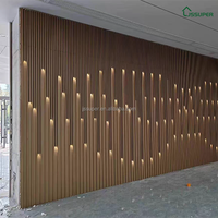 Panneaux muraux lumineux en fibre de bambou pour décoration intérieure et mur de fond