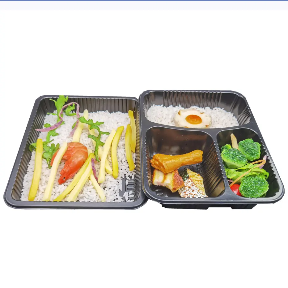 Recipiente de alimentos selável feito sob encomenda, recipiente de vedação congelado dos pp 1 e 3 comp para refeições pronto