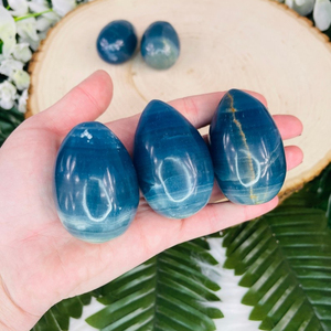 Venta al por Mayor de Piedras de Ónix Azul de Primera Calidad, Cristales Pulidos Naturales para Decoración del Hogar y Regalos de Pascua - Product Image 3