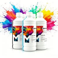 Encre DTF Myriad Minded la plus populaire pour imprimante textile, encre éco-solvant CMYK+W, impression continue sans obstruction