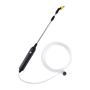 Pistolet d'arrosage électrique avec perche d'extension de 90 cm, alimenté par batterie rechargeable, pour le jardinage, le lavage de voiture et la désinfection - Product Image 1