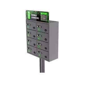 8 Bay Mobiel Opladen Locker voor iphone X en Type C android mobiele telefoon