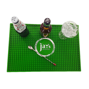 Tapis de bar moderne en PVC souple personnalisé, écologique, certifié CE, antidérapant, résistant aux gouttes, multicolore, avec logo et taille personnalisables pour comptoir - Product Image 1
