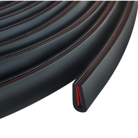 Joint d'étanchéité en caoutchouc EPDM auto-adhésif en forme de U, bande de finition en vinyle PVC pour accessoires de portes et fenêtres en verre
