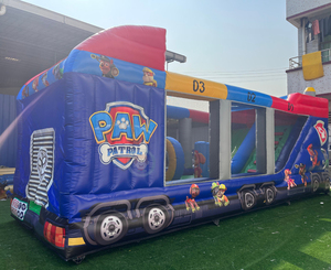 Parcours d'obstacles gonflable, château gonflable, <span class=keywords><strong>bus</strong></span>, <span class=keywords><strong>Pat</strong></span>' <span class=keywords><strong>Patrouille</strong></span>, jeux gonflables de carnaval - Product Image 2