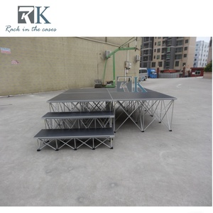 Escenario de Aluminio para Exteriores, Escenario de Madera Contrachapada Impermeable para Conciertos al Aire Libre, Espectáculos en Plazas - Product Image 3