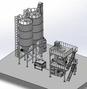 Planta mezcladora de lechada de azulejo, nuevo producto de China, equipo de mezcla de adhesivo automático, 10-30 T/H - Product Image 4