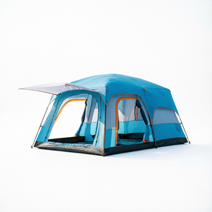 Carpa de Camping Kaisi para Exteriores, Dos Dormitorios, Una Sala de Estar, Portátil, Familiar, para las Cuatro Estaciones, Impermeable, Doble Capa, Diagonal - Product Image 2