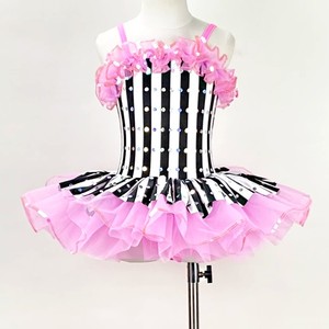 Robe de <span class=keywords><strong>tutu</strong></span> de danse au design unique pour femmes, costume de performance <span class=keywords><strong>coloré</strong></span> pour filles, <span class=keywords><strong>tutu</strong></span> rose pour récital - Product Image 1