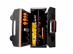 Bolsa de herramientas para técnico de cuero repujado de calidad superior, productos más vendidos, portaherramientas plegable para electricista - Product Image 4