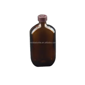 Toptan 100ml 120ml 4oz Amber düz cam şişeler ile özel gri siyah plastik kap