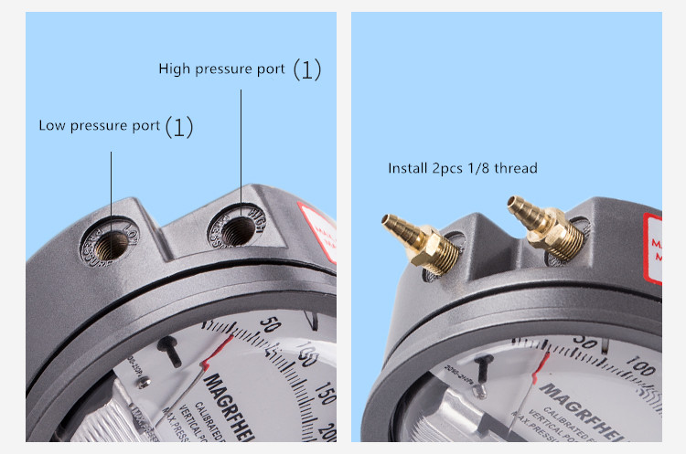 Micro pressure manometer differential air pressure gauge