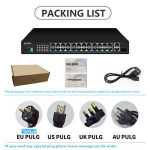 Poe Switch <strong>16</strong> <strong>Ports</strong> 10/100Mbps 2 Gigabit 1*1000M SFP <strong>Port</strong> Uplink Unmanaged PoE Switch - Product Image 4