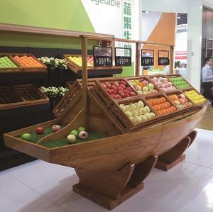 Thiết Kế Miễn Phí Siêu Thị Cửa Hàng Bán Lẻ Kệ Gỗ Trái Cây Và Rau Kệ Hiển Thị Đứng Giá Cho Siêu Thị - Product Image 5