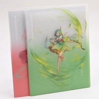 Porte-documents en plastique A4 A5 à double pochette, épaisseur 0,3 mm, organiseur de documents pour l'école et le bureau, vente en gros OEM