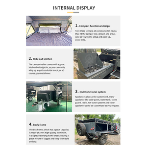 Venta caliente China RV <span class=keywords><strong>autocaravana</strong></span> 4x4 RV <span class=keywords><strong>autocaravana</strong></span> de fibra de vidrio Camper remolque - Product Image 3
