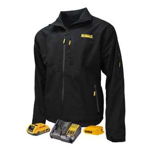 RADIANS-Chaqueta calefactable Softshell estructurada negra con cargador continental-EAN 0674326361918 CE Dewalt - Product Image 1
