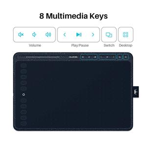 Huion — tablette graphique <span class=keywords><strong>HS611</strong></span> amateur de musique, avec stylet électronique, surface pour dessin numérique, écriture, original - Product Image 3