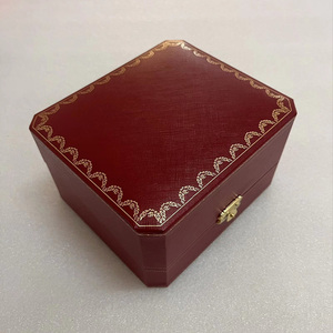 Custom Logo Red Leather Luxury <b>Watch</b> Box New Design Custom <b>Watch</b> <b>Case</b> with Gift Packaging for <b>Watches</b> - Product Image 4