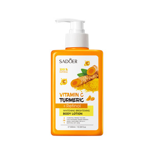 Lotion corporelle <span class=keywords><strong>éclaircissant</strong></span>e de haute qualité à la vitamine C et au curcuma, best-seller, avec du rétinol, 300 ml - Product Image 1