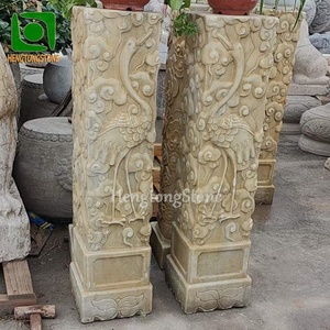 Cột Nhỏ Bằng Đá Cẩm Thạch Phong Cách Cổ Xưa Trung Quốc Điêu Khắc Cột Đá - Product Image 4
