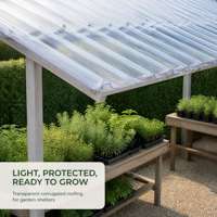 Paneles Corrugados Transparentes que Aportan Luz Natural a Viveros, Invernaderos y Refugios Cubiertos para Plantas