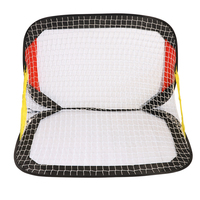 But de football portable multifonctionnel pour enfants en acier écologique, ensemble de jeu de football, mini filet pop-up, couleur et logo personnalisables