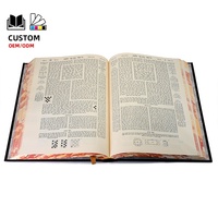 Cetak Buku Kustom Cetak Alkitab Ibrani Berkualitas Tinggi Sampul Alkitab Kustom untuk Buku Yahudi