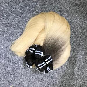 ผมมนุษย์เคราตินทอจากเวียดนามสีขี้เถ้าธรรมชาติผมคนบริสุทธิ์สำหรับผู้หญิงผิวดำ - Product Image 2