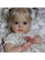Vente en gros de poupées reborn de 55 cm (22 pouces), poupées réalistes en silicone et vinyle, nouveau-né, petite fille, poupée réaliste personnalisée