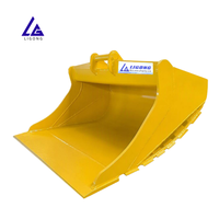 Bucket Grading 1-2T Bersertifikasi CE S30 1000mm Model Skandinavia untuk Mini Excavator Pekerjaan Lanskap Garansi 1,5 Tahun
