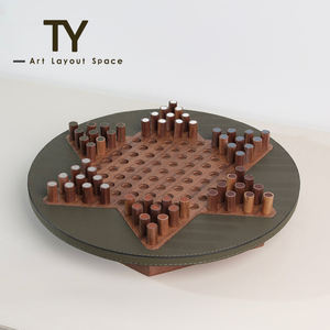 Semplice e moderno gioco da tavolo <span class=keywords><strong>in</strong></span> legno massiccio internazionale ornamento <span class=keywords><strong>casa</strong></span> soggiorno studio ufficio camera modello Hotel decorazione - Product Image 5