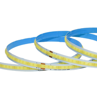 Bande LED haute tension AC220V 8mm 240 LED/m 10W/m 6000K Blanc froid CRI70 Ra70 Bande COB flexible Lumière linéaire