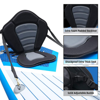 Planche à pagaie Ridewave avec dossier amovible, sac de rangement, couleur personnalisée, multifonctionnelle, durable, confortable, universelle, en EVA gonflable