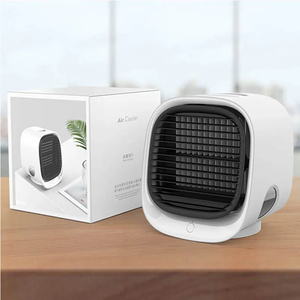 Portable <b>Mini</b> Desktop <b>Air</b> Cooler USB Rechargeable 300ML Water LED Light Cooling <b>Air</b> Fan <b>Conditioner</b> - Product Image 5