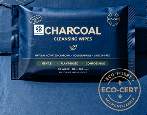 Lingettes nettoyantes pour le visage infusées au charbon de bois biologique, lingettes démaquillantes nettoyantes en profondeur pour les pores, réduisant l'excès de sébum, pour peaux grasses - Product Image 2