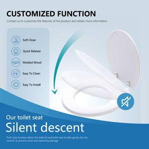 แผ่นพีวีซีรองชักโครกสีขาวแผ่นพลาสติกสำหรับใช้ในห้องน้ำในบ้าน - Product Image 4