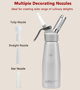 Hot bán nhôm bền nhãn whipping <span class=keywords><strong>Ice</strong></span> <span class=keywords><strong>Cream</strong></span> Dispenser nồi cho kem Maker món tráng miệng công cụ - Product Image 2
