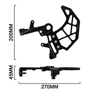 Protection de disque de frein arrière et support d'étrier en aluminium CNC pour Surron Ultra Bee, Light Bee X LBX, Segway X260, Talaria et motos électriques tout-terrain