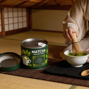 <span class=keywords><strong>Lata</strong></span> de hojalata pequeña de 73*73mm para té matcha, apta para uso alimentario, con tapa de rosca hermética de 30g, para envasado de polvo de matcha y café, venta al por mayor y personalizada. - Product Image 2