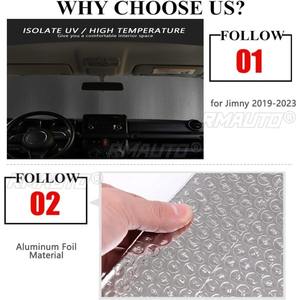 Parasol Plegable Reflectante para Parabrisas de Coche, Modificación para Suzuki Jimny JB64 JB74 2019-2025 - Product Image 5