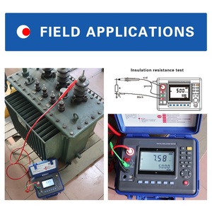 High Voltage Megohmmeter 5000V 0.01MOhm to 2TOhm Absorption Ratio Polarization Index AC DC Voltage Measurement USB Rechargeable