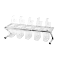 Restaurant Bar Accessoires Set Modern PC Plastic Antislip Fruit Salade Voorbereidingsstation Kruidenbak Kruiden Drinkgerei