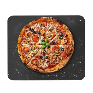 植物油涂层碳钢穿孔平板烤钢披萨盘烹饪披萨