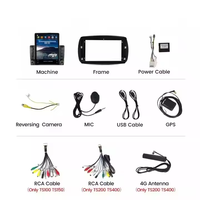 Android 13 1G+16G Quad Core Auto-DVD-Player für Mercedes-Benz Smart Fortwo 2015 2016 2017 Radio Stereo Audio GPS WIFI BT IPS DSP