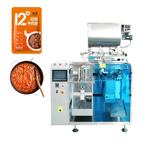 Machine de remplissage liquide multi-produits compacte pour sauces (tomate, ketchup, pâte, beurre de cacahuète, <span class=keywords><strong>huile</strong></span> <span class=keywords><strong>piquante</strong></span> au piment, sauce viande épicée, sauce bœuf) et liquides variés - Product Image 1