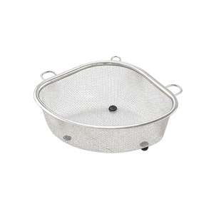 FaLeClean Stainless Steel Oval Drain <b>Basket</b> Reusable Dishwasher Safe Kitchen Sink Filter Rack - Product Image 4