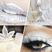 Poudre acrylique de paillettes d'ongle poudre de trempage de paillettes de beauté d'ongle poudre acrylique de paillettes d'ongle