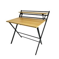 Bureau d'étude pliable multifonction CHICON CHOD01, petit bureau d'écriture en métal simple pour ordinateur portable, écologique, avec housse amovible, pour la maison et le bureau